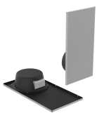 AtlasIED DT12 Drop Tile Speaker Package – 1' x 2' Ceiling Tile with Full Perforation