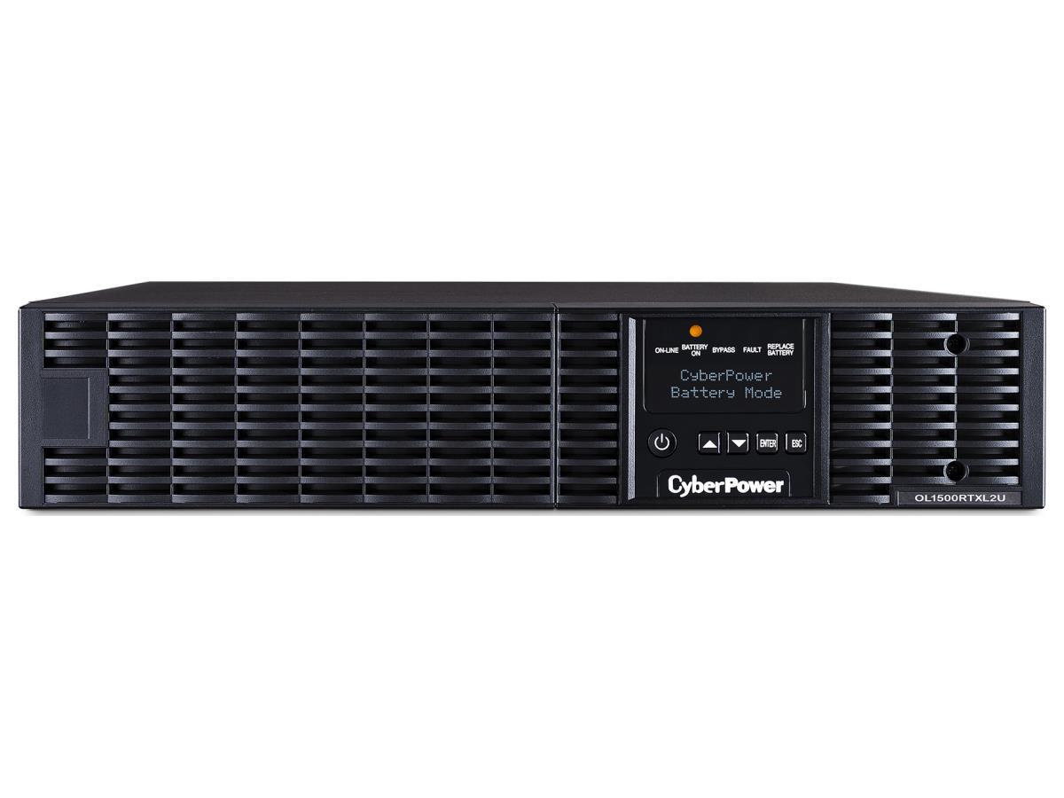 I3630385.jpg CyberPower OL1500RTXL2U Online UPS – 1500VA / 1350W, 2U Rack/Tower Convertible - Image 1