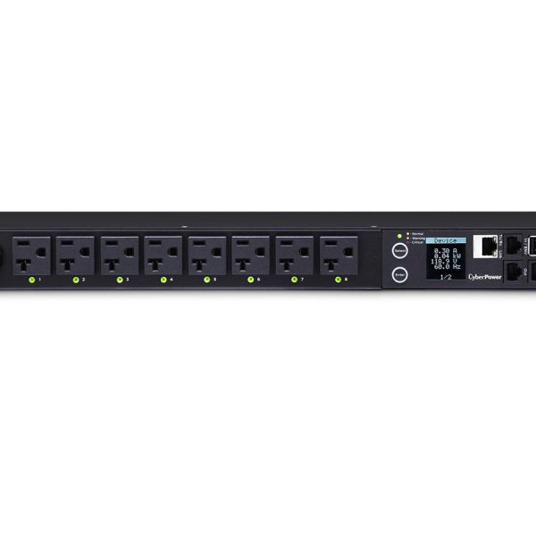 CyberPower Switched PDU20B – 1U Rackmount PDU, 120V 20A, 8 Outlets